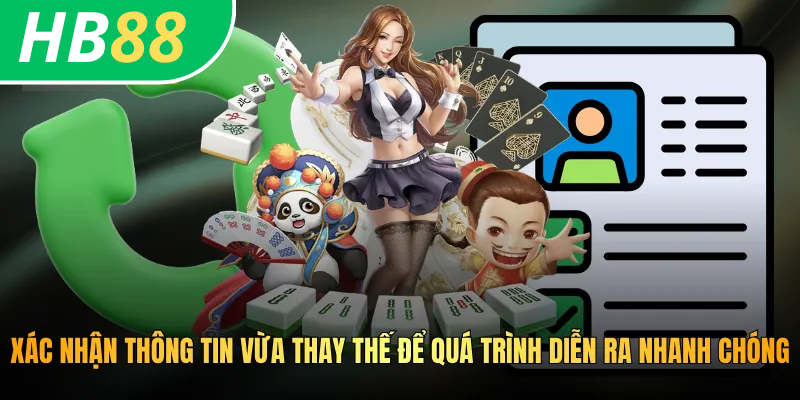 Cách Đổi Thông Tin HB88 Nhanh Chóng, Chính Xác Và An Toàn Nhất 3 Xác nhận thông tin vừa thay thế để quá trình diễn ra nhanh chóng
