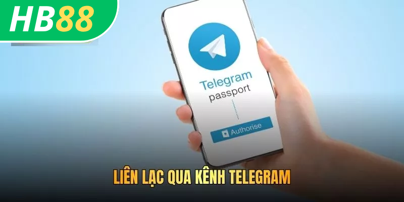 Liên lạc qua kênh telegram